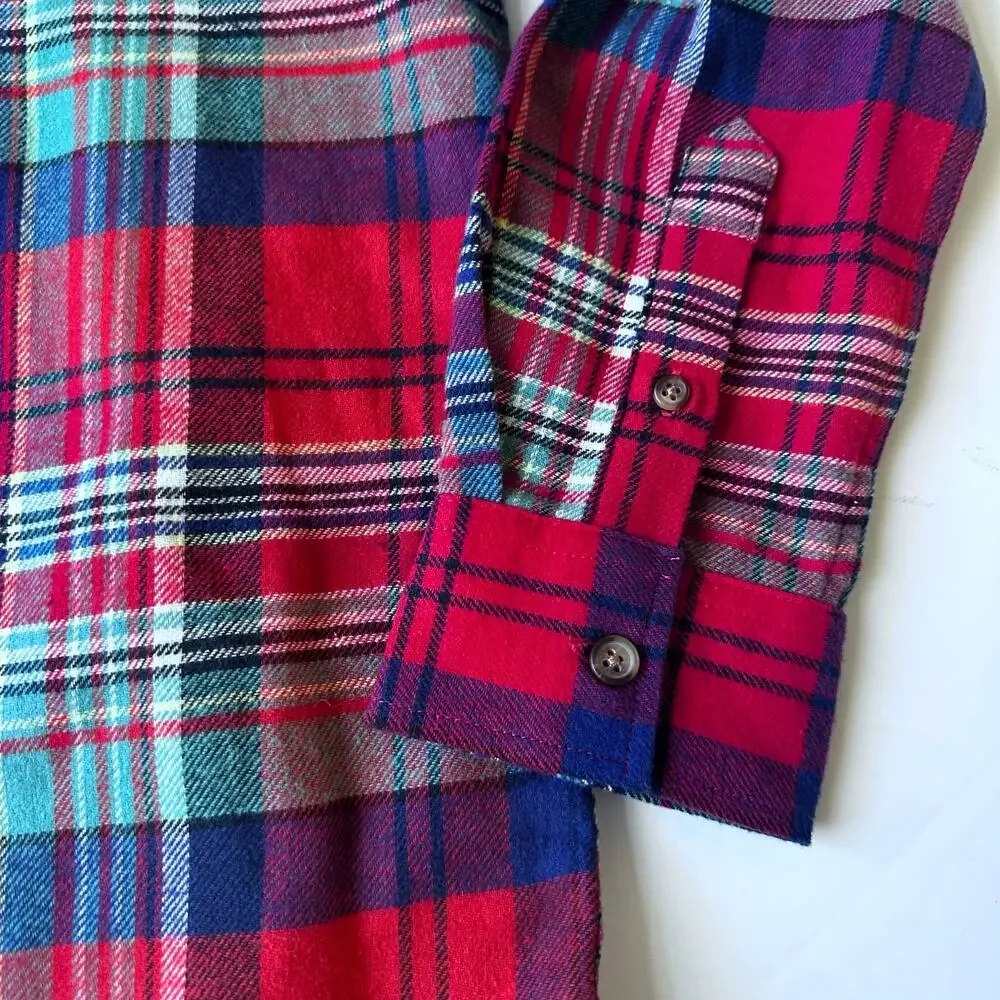 Old Navy Plaid Flannel Dress Shirt - Size XL